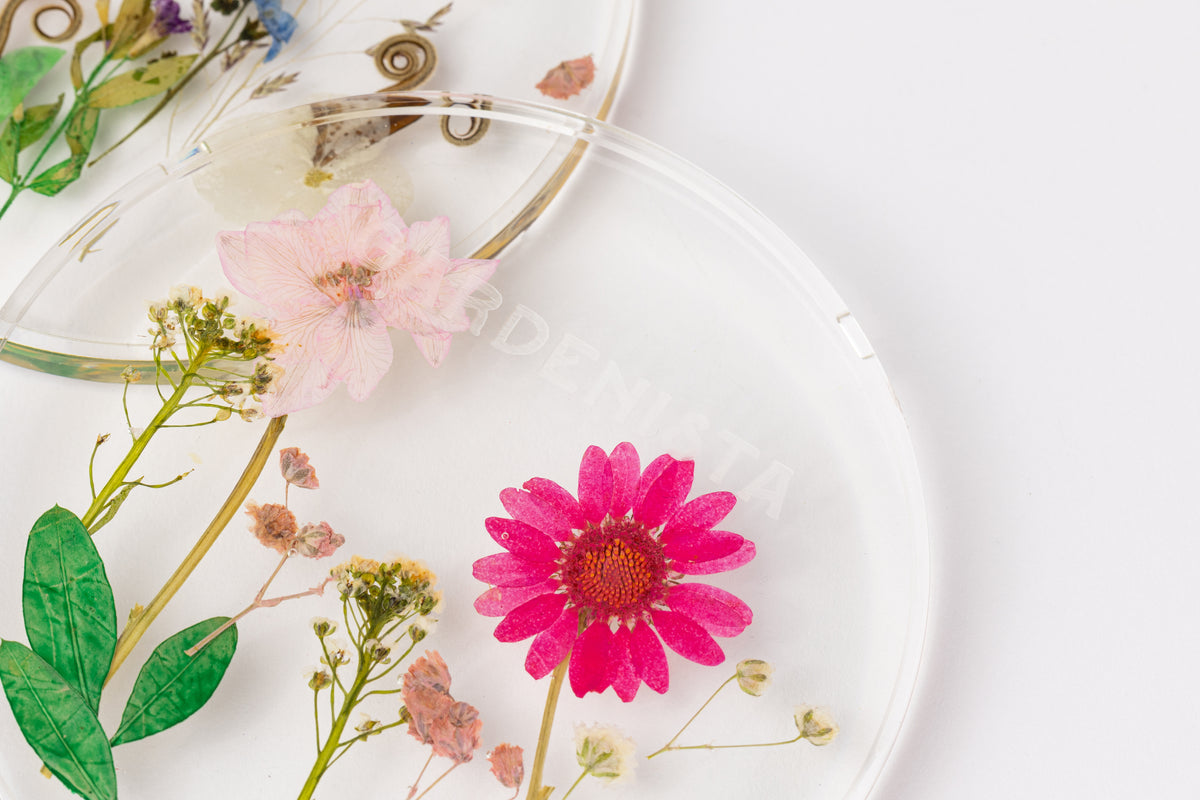 Gardenista Flower Pressed Coasters