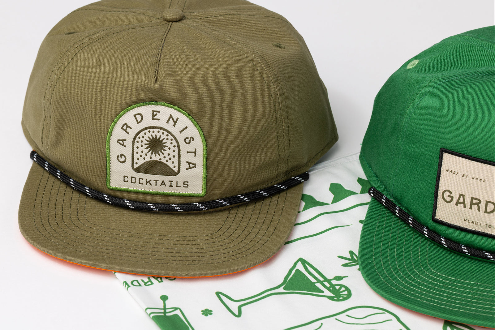 Gardenista Logo Patch Hat - Olive